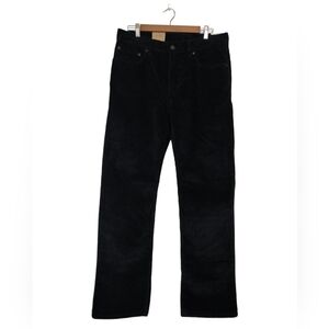 Levi's sz 31 sz 32 Black Mid Rise Straight Leg Chunky Corduroy Pants